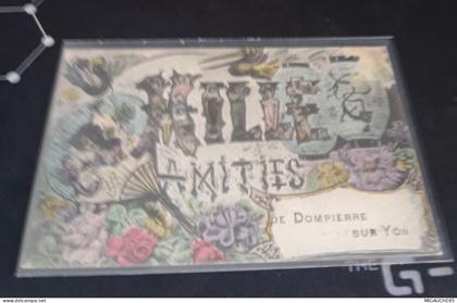carte  postale  AMITIES  DE DOMPIERRE SUR YON