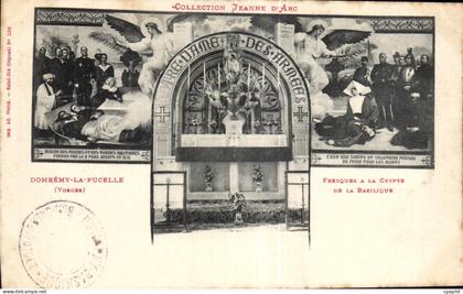 CPA Domremy La Pucelle (Vosges) Fresques A La Crypte De La Basilique Jeanne d arc