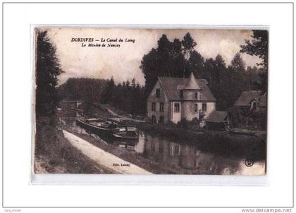 45 DORDIVES Canal du Loing, Moulin de Nancay, Péniche, ed Leloup, 192?