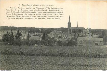 CPA Dourdan S et O Vue generale