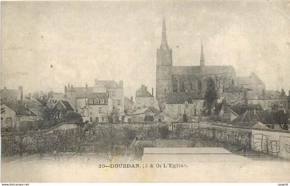 CPA Dourdan S O L'Eglise