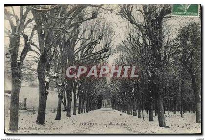 CPA Dourdan Une Allee du parc