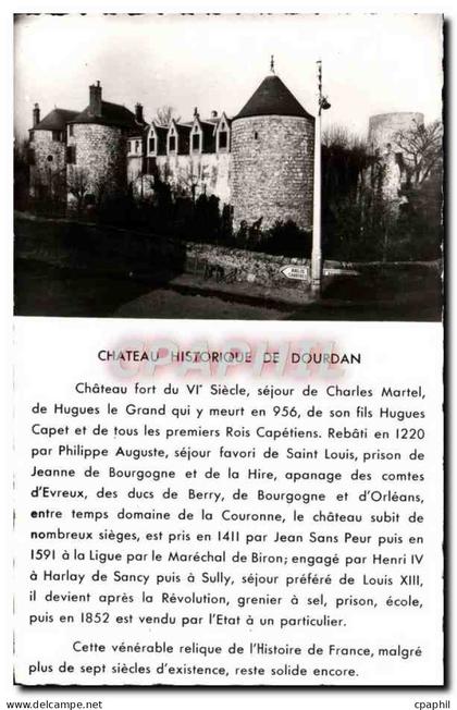 CPM Dourdan Historique du Chateau