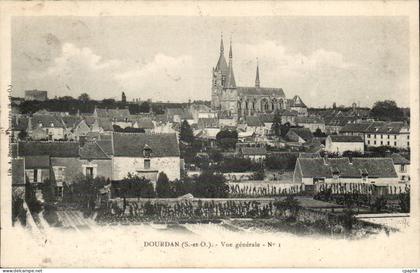 Dourdan CPA Vue generale