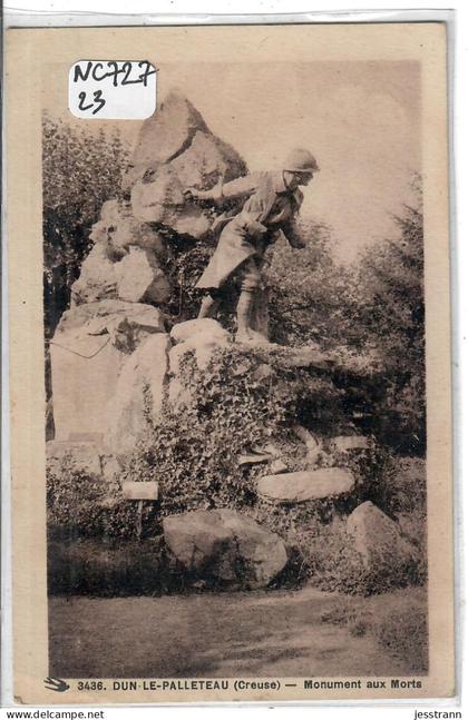 DUN-LE-PALLETEAU- DUN-LE-PALESTEL- LE MONUMENT AUX MORTS