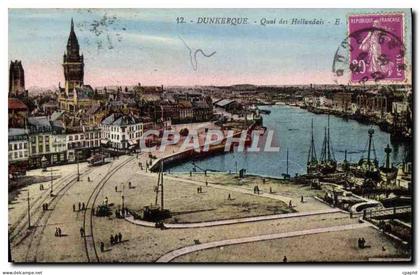 CPA Dunkerque Quai des Hollandais