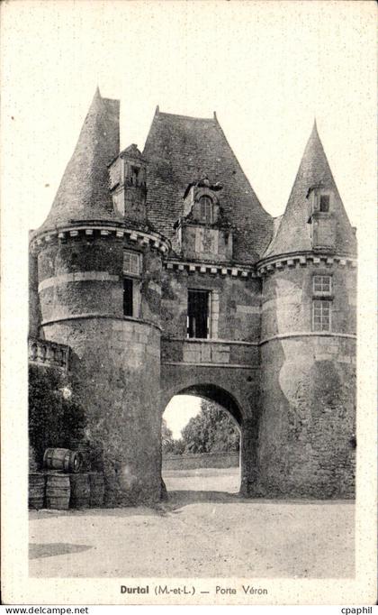 CPA Durtal M et L Porte Veron