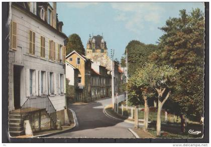 95 - Ecouen - Place Jean Le Vacher  - carte photo colorisée
