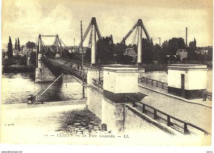 CARTE POSTALE Ancienne  de ELBEUF -  Pont suspendu