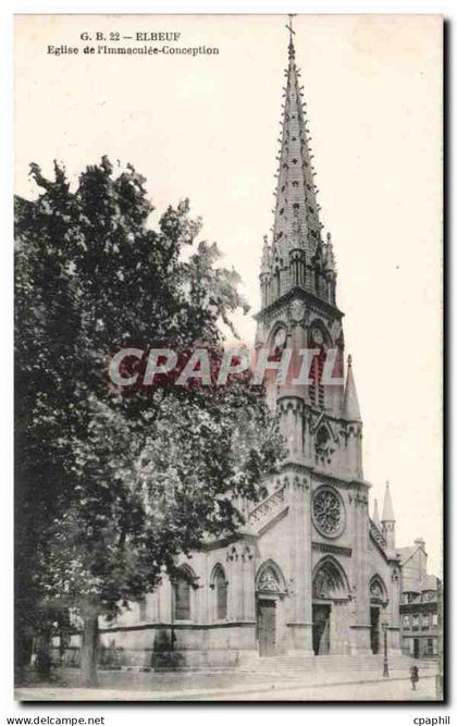 Elbeuf - Eglise de l'Immaculee Conception - CPA