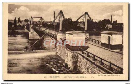 Elbeuf - Le Pont Suspendu - CPA
