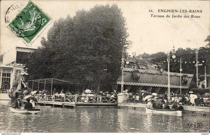 Enghien les Bains CPA Terrasse du jardin des roses