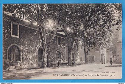 CPA VAUCLUSE (84) - ENTRAIGUES-SUR-LA-SORGUE - PAPETERIE SAINT ALBERGATY - EDITION LUC, TABACS
