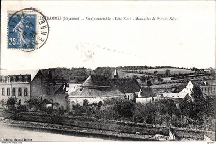 CPA Entrammes mayenne vue d Ensemble cote nord monastere de port du salut