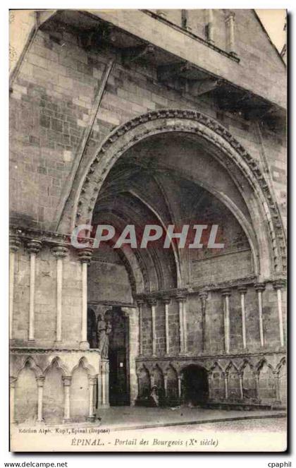CPA Epinal Portail des Bourgeois