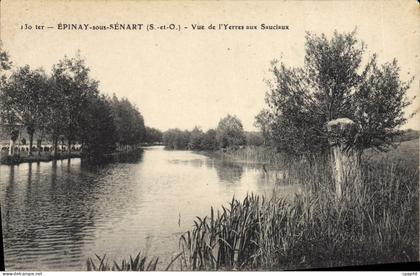 CPA Epinay Sous Senart Vue De I'Yerres Aux Sauclaux