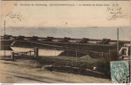 CPA Env. de CHERBOURG-EQUEURDREVILLE-La Batterie de Ste-Anne (128222)
