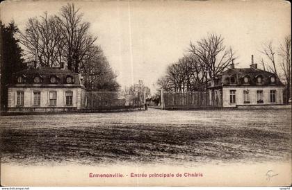CPA Ermenonville Entree principale de Chaalis