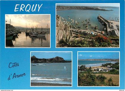 Carte Postale - 22 - Erquy - Multivues - Flamme Postale de Erquy - CPM - Voir Scans Recto-Verso - Poscard - Carta Postal