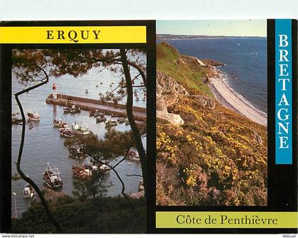 Carte Postale - 22 - Erquy - Multivues - Flamme Postale de Erquy - CPM - Voir Scans Recto-Verso - Poscard - Carta Postal