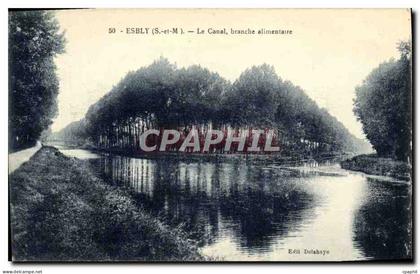CPA Esbly Le Canal Branche alimentaire