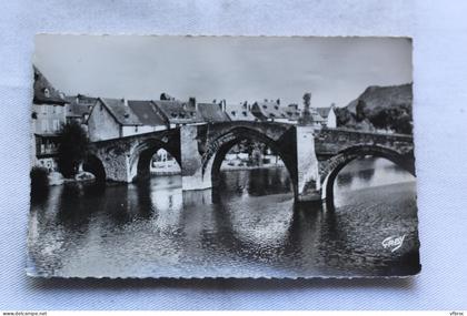 AA890, Cpsm 1954, Espalion, le vieux pont, Aveyron 12