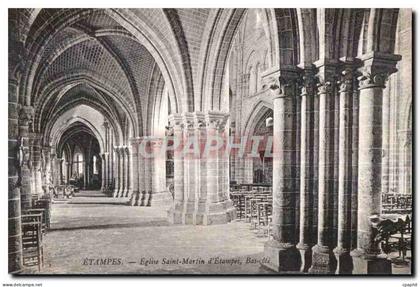 CPA Etampes Eglise saint Martin d Etampes bas cole