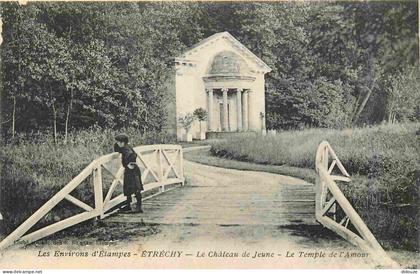 91 - Etrechy - Le Château de Jeune - Le Temple de l'Amour - Animée - CPA - Voir Scans Recto-Verso
