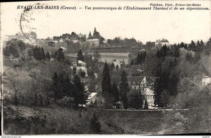 CPA Evaux Les Bains Vue Panoramique De I'Etabiissement thermal