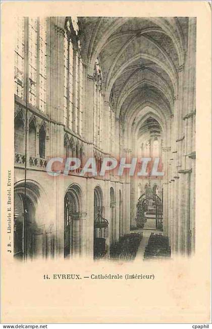 CPA Evreux Cathedrale interieur
