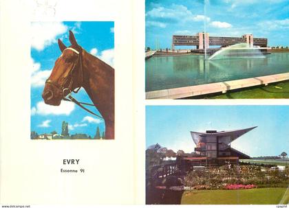 CPM Evry essonne images de france la prefecture le champ de courses Cheval