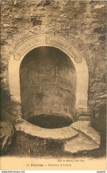 CPA Falaise Fontaine d'Arlette