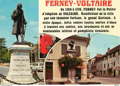01 - Ferney Voltaire - Multivues - Automobiles - Monument - CPM - Voir Scans Recto-Verso