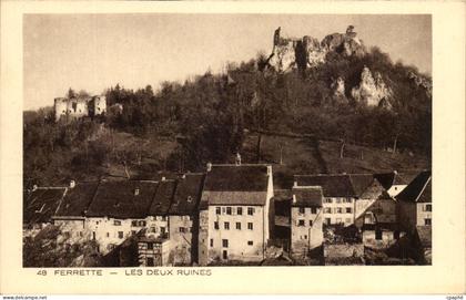 CPA Ferrette Les Deux Ruines