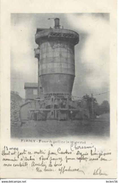 12 FIRMY FIRMI FOUR A GRILLER LE MINERAI 1903 CPA 2 SCANS