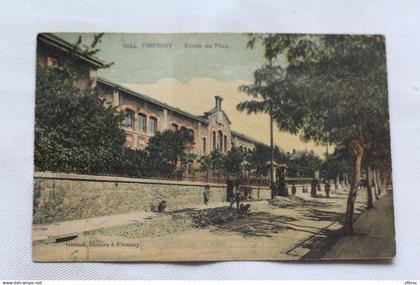 Cpa 1933, Firminy, école du Mas, Loire 42