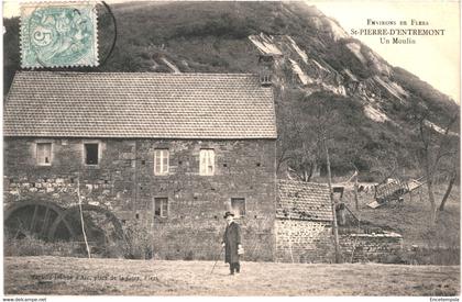 CPA Carte  Postale France-Flers - environs Saint Pierre d'Entremont un moulin 1906 VM47175