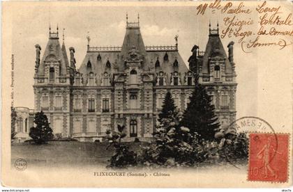 CPA Flixecourt le chateau (1499102)