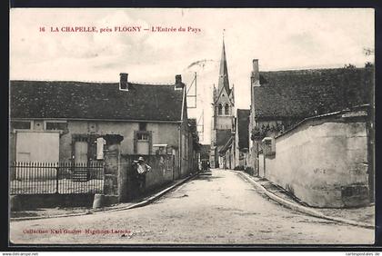 CPA La Chapelle près Flogny, L`Entrée du Pays