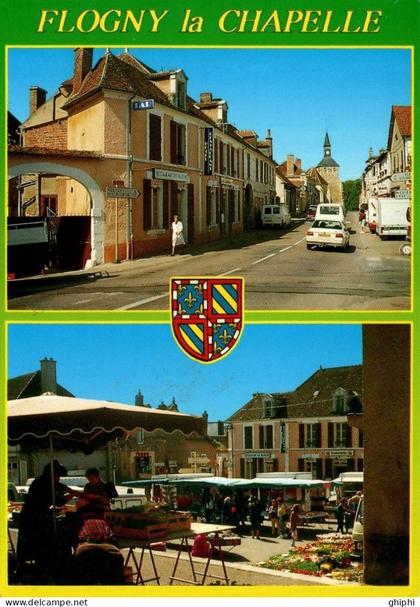 N°32486 W -cpsm Flogny la Chapelle -multivues-