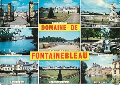 Carte Postale - 77 - Fontainebleau - Palais de Fontainebleau - Multivues - Flamme Postale de Fontainebleau - CPM - Voir