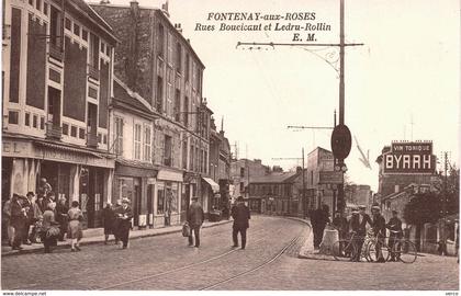 Carte POSTALE Ancienne de FONTENAY aux ROSES -  Rue Boucicaut & Ledru-Rollin