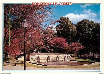 Carte Postale - 85 - Fontenay le Comte - Place Viete - Fontaines - Flamme Postale de Fontenay le Comte - CPM - Voir Scan