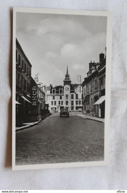 Cpsm, Forges les Eaux, vue sur la mairie, Seine maritime 76