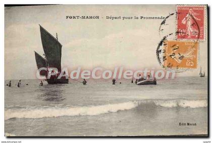 CPA Fort Mahon Depart Pour La Promenade