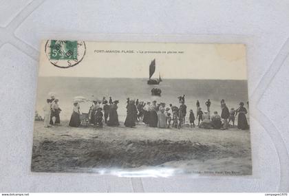 CPA - FORT MAHON PLAGE ( SOMME ) - LA PROMENADE EN PLEINE MER