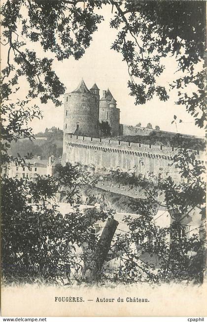 CPA Fougeres Autour du Chateau