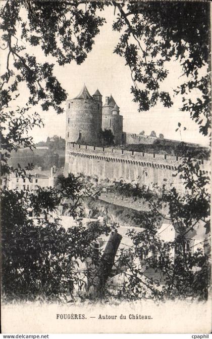 CPA Fougeres Autour du Chateau