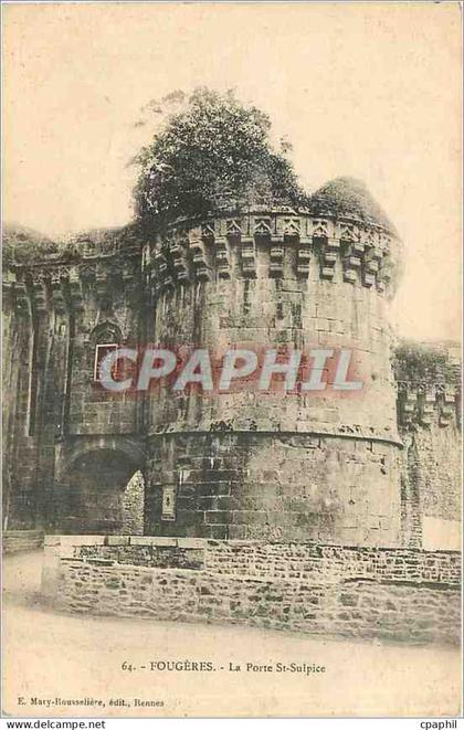 CPA Fougeres la porte St Sulpice