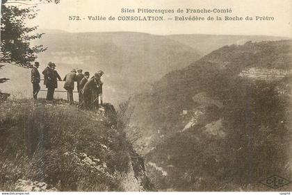 CPA Vallee de Consolation Sites Pittoresque de Franche Comte Belvedere de la Roche du Pretre